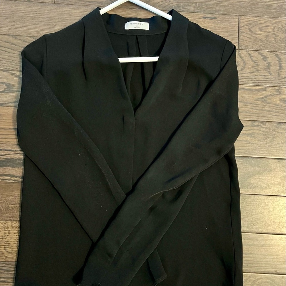 Aritzia Black Blouse